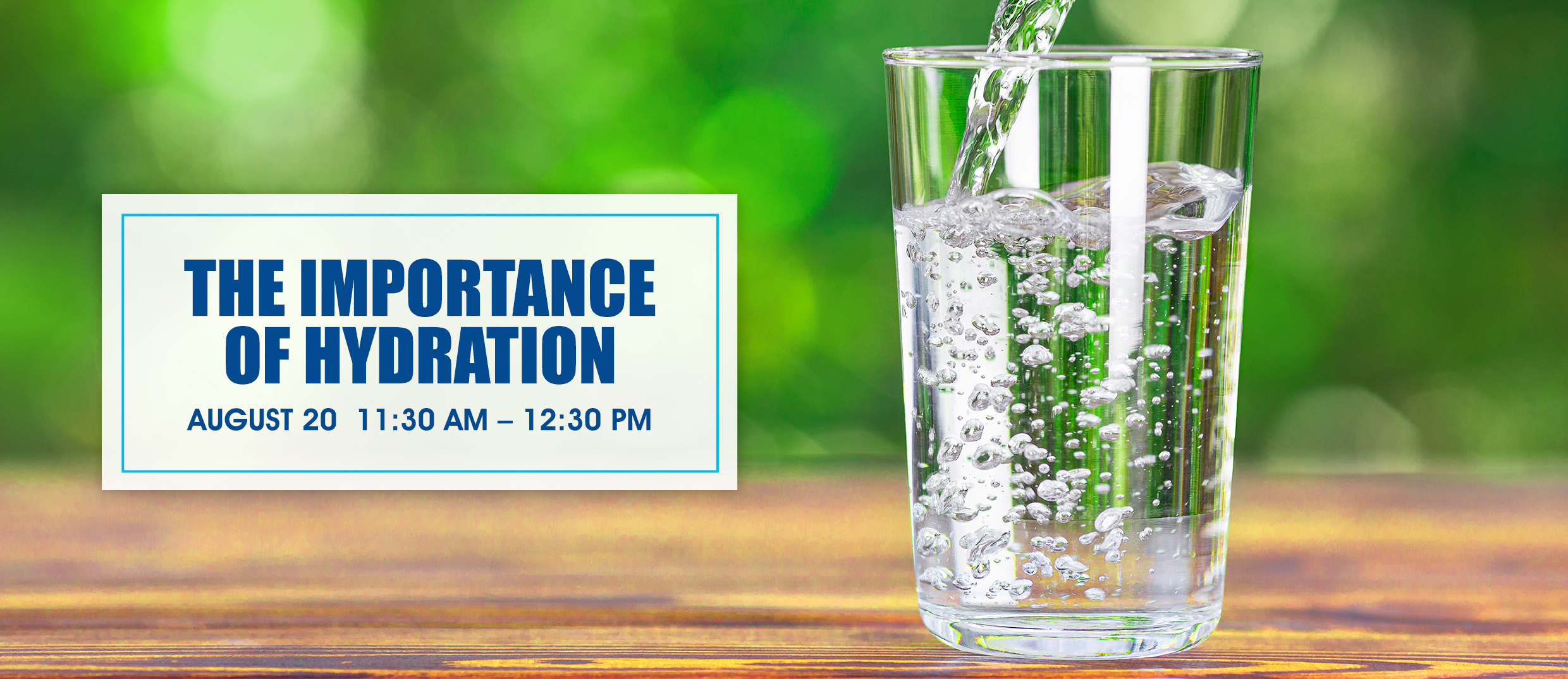 The Importance of Hydration