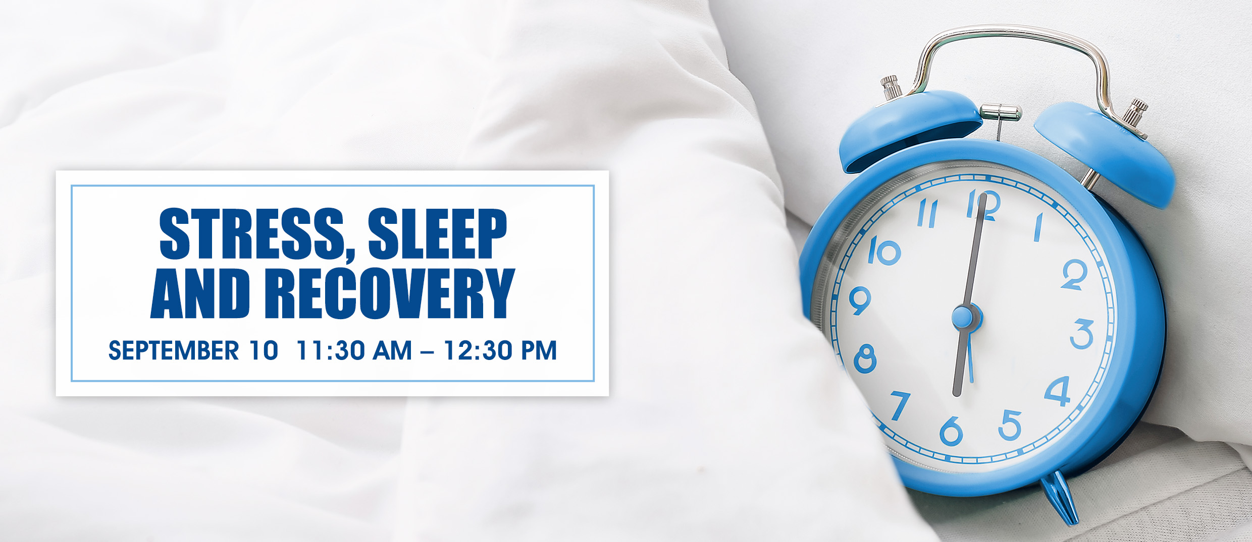 Stress, Sleep and Recovery