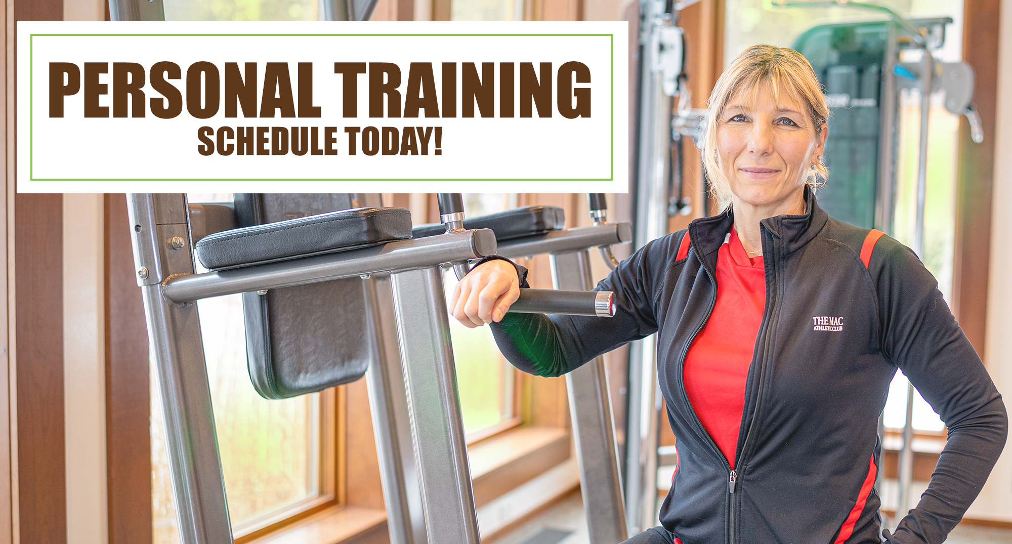 Schedule your personal training appointment today!
