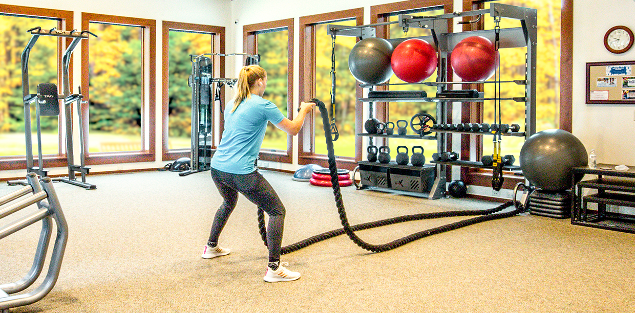 Upscale athletic club in the heart of the Northwoods.