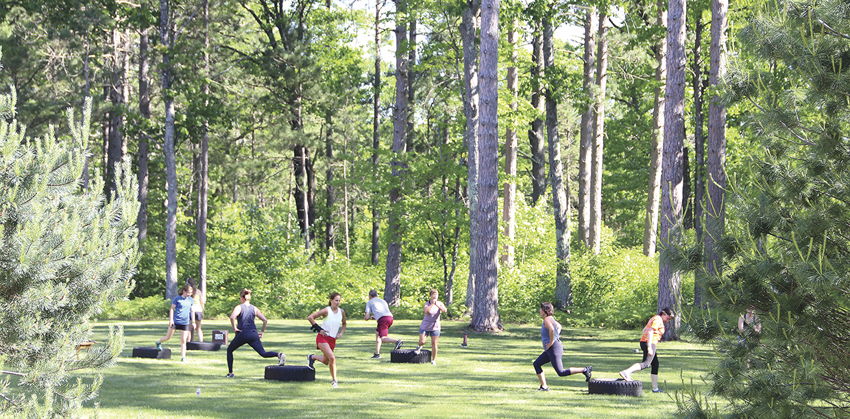 Upscale athletic club in the heart of the Northwoods.